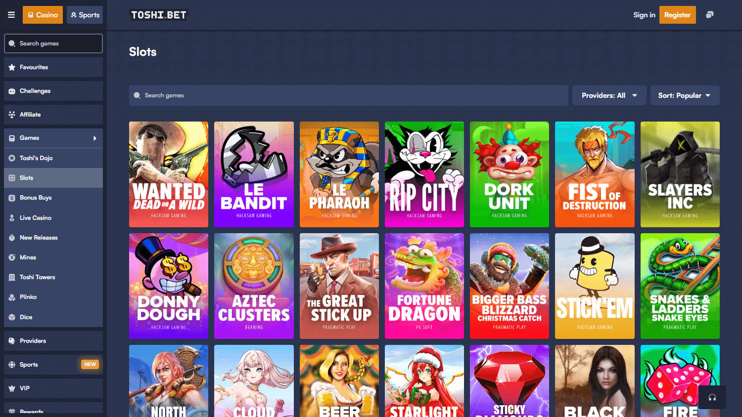 Toshi.bet Crypto Casinos & Gambling Review | The Terminal Room